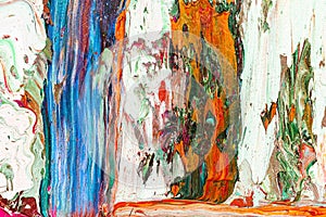 Colorful abstract oil painting art background. Texture of canvas and oil. Abstract background for design.