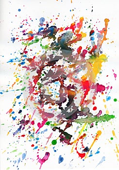 Colorful abstract paint