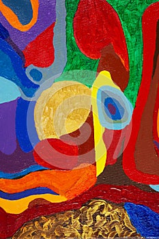 Colorful abstract painting