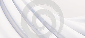 Colorful abstract panoramic background: geometric white matte curve.