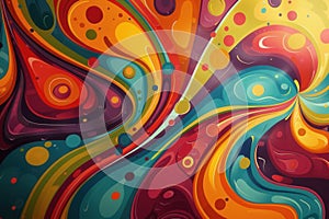 Colorful Abstract Patterns. Groovy backgrounds concept