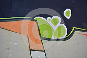 Colorful abstract patterns on a wall photo