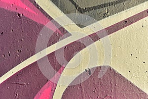 Colorful abstract patterns on a wall photo