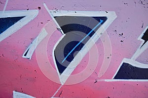 Colorful abstract patterns on a wall photo
