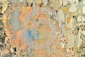 Colorful abstract patterns on a wall photo