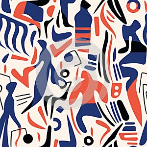 Colorful Abstract Performance Art Pattern By Matisse
