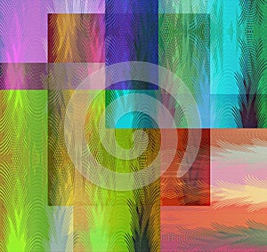 Colorful abstract picture on a texturized background