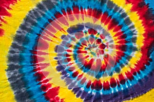 Colorful Abstract Psychedelic Swirl Tie Dye Design