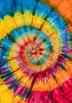 Colorful Abstract Psychedelic Swirl Tie Dye Design