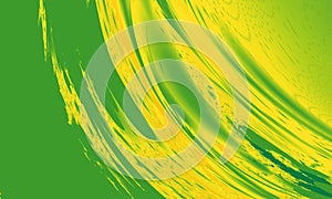 Colorful abstract radial background. Blurred green and yellow watercolor with gradient