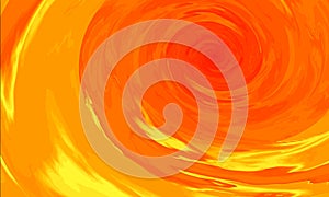 Colorful abstract radial background. Solar perturbations. Red, orange, yellow watercolor with gradient