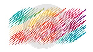 Colorful Abstract Scribble Art Pattern Vector, vector design Generative AI