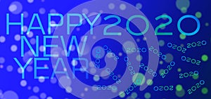 Colorful abstract sky blue color eclipse blurred happy new year Background.