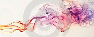 Colorful abstract smoke waves