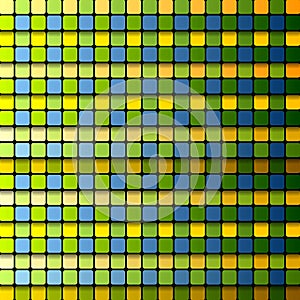Colorful abstract tech squares vector background