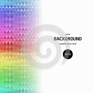 Colorful abstract triangular pattern. vector background. eps 10