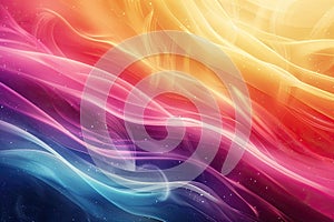 colorful abstract wave background Abstract rainbow colors wave background Spectrum color flow wave