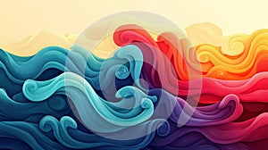 Colorful Abstract Waves