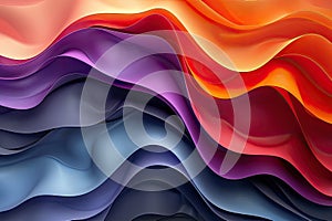 Colorful abstract waves