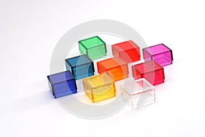 Colorful Acrylic Cubes