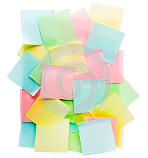 Colorful adhesive notes photo