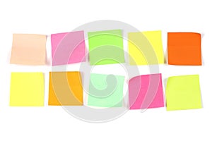 Colorful adhesive notes