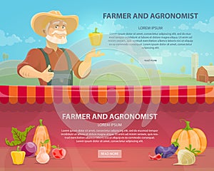 Colorful Agriculture Horizontal Banners