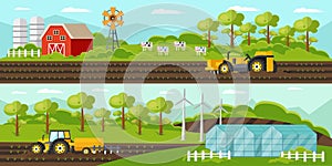 Colorful Agriculture Horizontal Banners