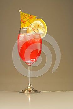 Colorful alcoholic cocktail