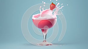 Colorful Alcoholic Cocktail isolated on a background with a space for a text.