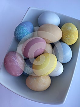 Colorful All Natural Dyed Easter Eggs