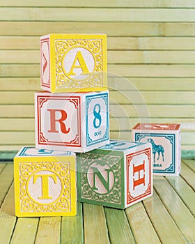 Colorful Alphabet blocks