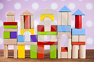 Colorful alphabet blocks, baby toy