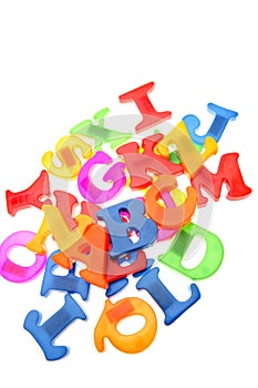 Colorful alphabet letters