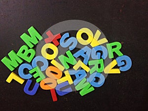 Colorful alphabet letters toy