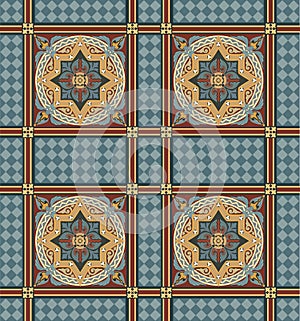 Colorful Andalusian tiles pattern