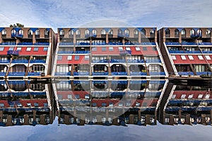 Colorful apartment blocks