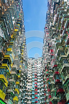 Colorful apartment in quarry bay hong kong china