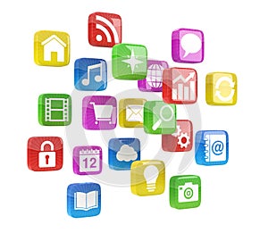 Colorful app icons