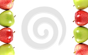 Colorful apple border