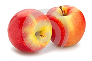 Colorful apple path isolated