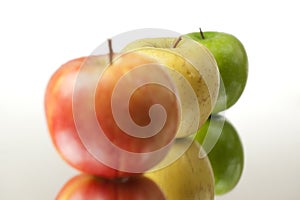 Colorful Apples Closeup