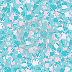 Colorful Aqua and Pink Tie-Dye Shibori Sunburst Circles Vector Seamless Pattern photo