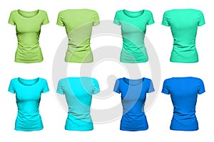 Colorful aquamarine T-Shirts