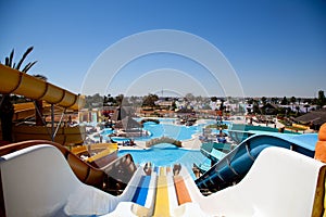 Colorful aquapark