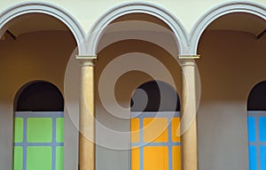 Colorful arches