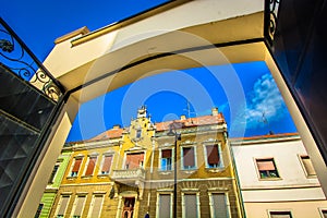 Colorful architecture in Croatia, Koprivnica.