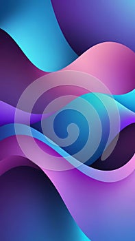 Colorful art from Curvilinear shapes and blue photo