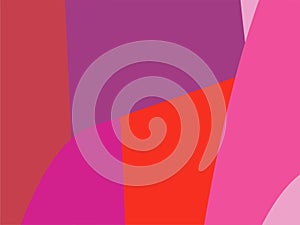 Colorful Art Pink, Red and Purple, Abstract Modern Shape Background or Wallpaper