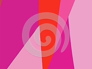 Colorful Art Pink, Red and Purple, Abstract Modern Shape Background or Wallpaper